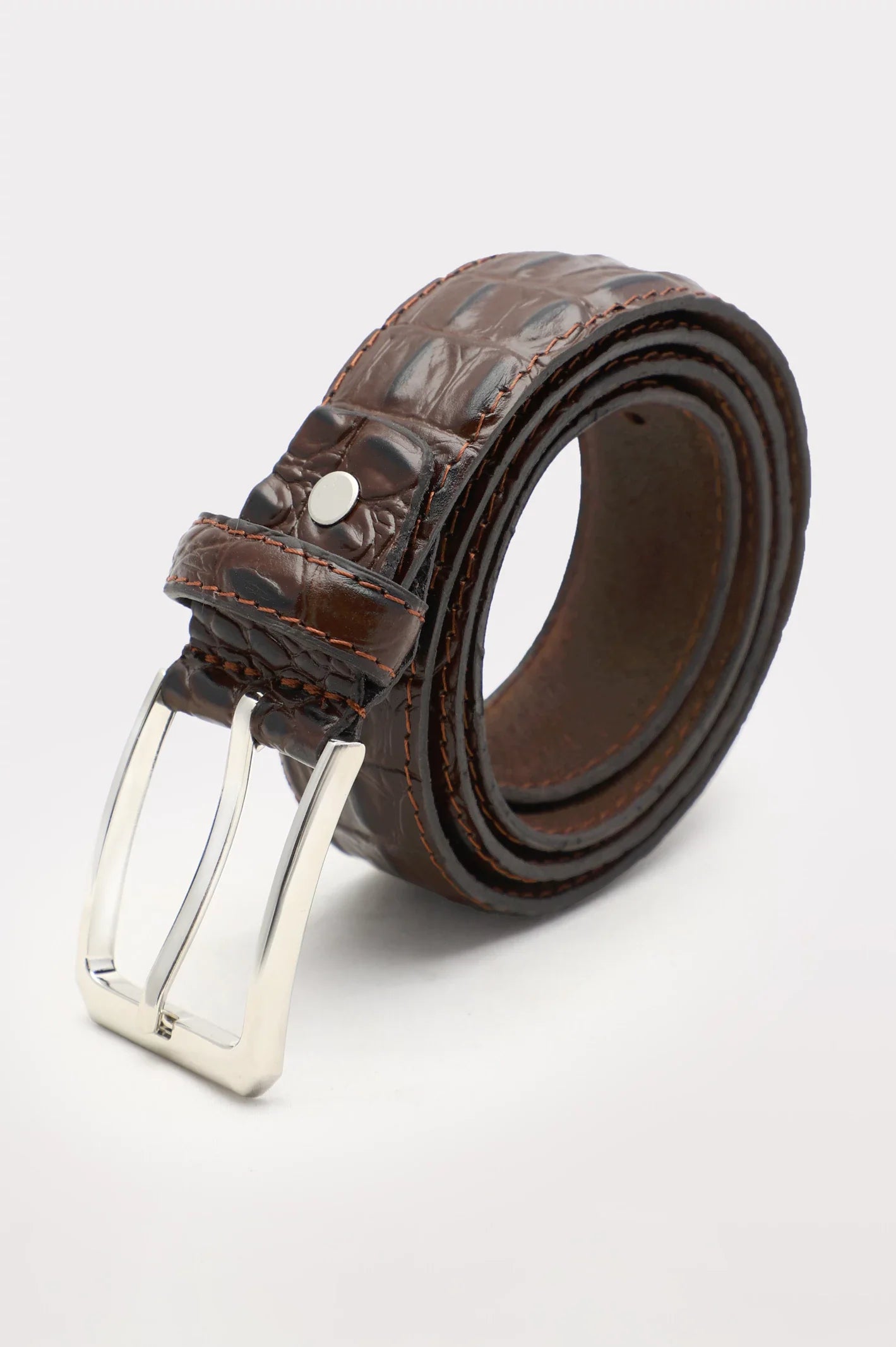 Brown Textured Belt