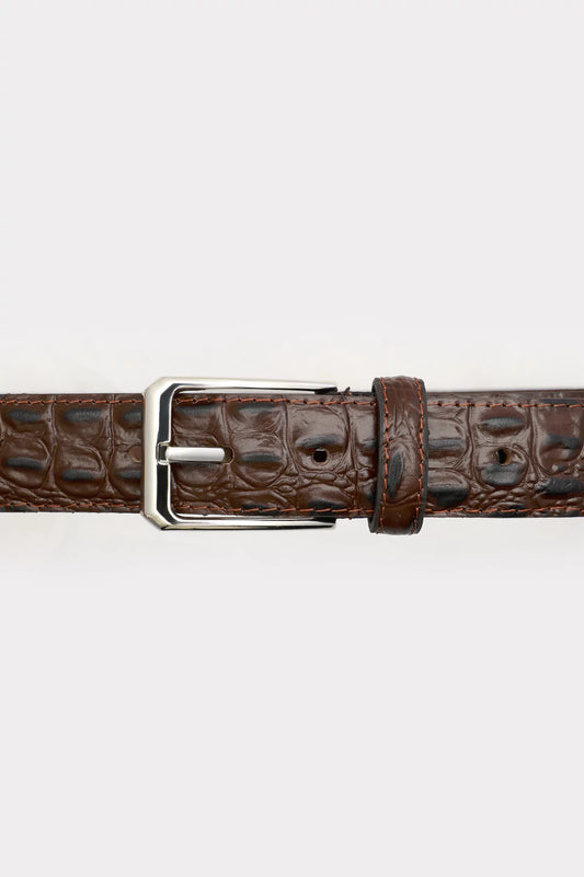 Brown Textured Belt