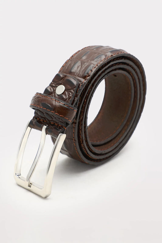 Brown Textured Belt