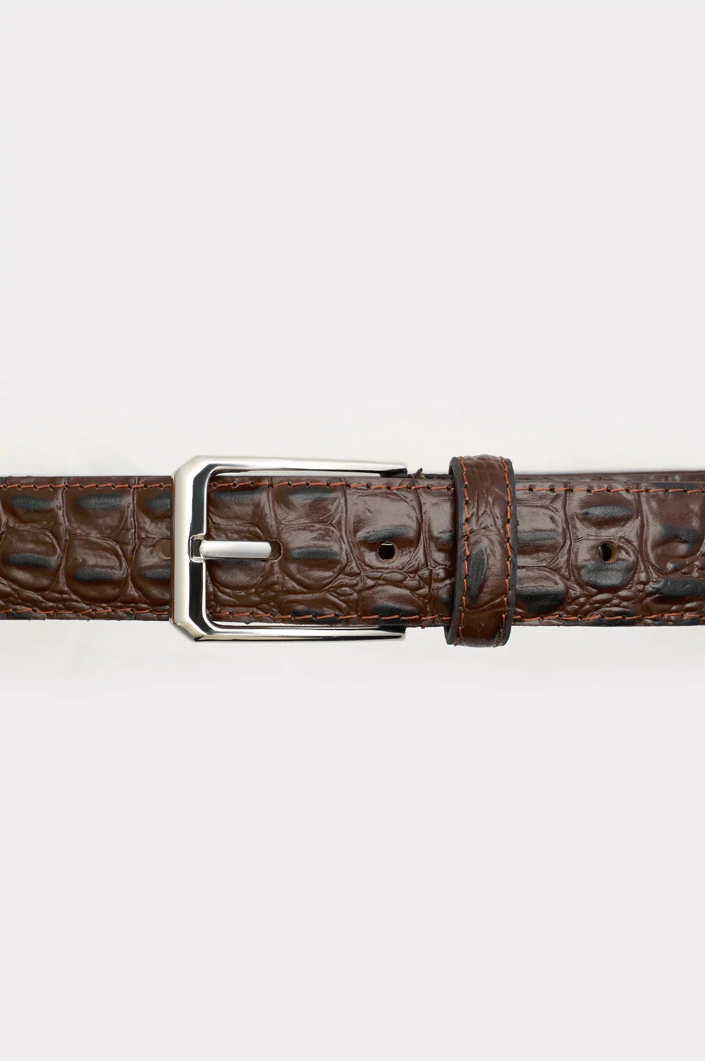 Brown Textured Belt